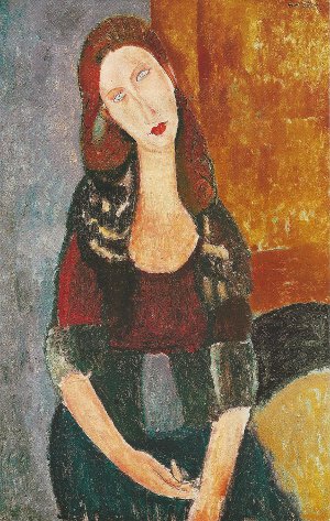 Modigliani,Jeanne Hbuterne assise, 1918